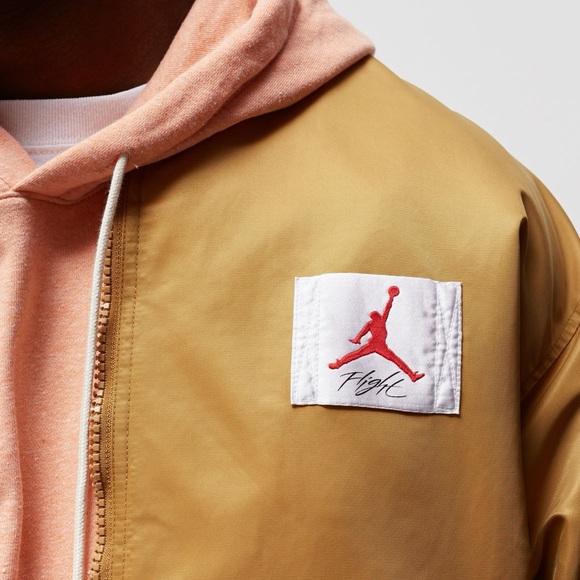 NWT - Jordan Flight Reversible Bomber Jacket - Men’s S - Wheat/Orange - Nvr worn - Picture 4 of 12